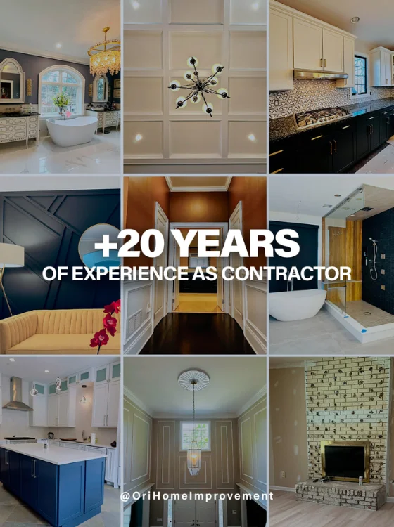 Ori Home Improvement portfolio of home remodeling projects in New Jersey with over 20 years of experience