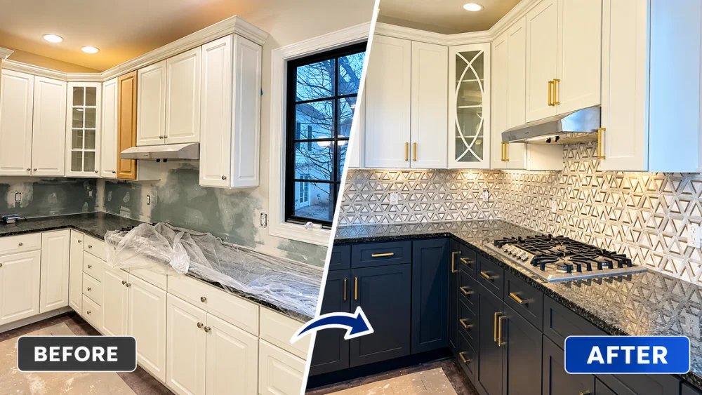 Kitchen remodeling before and after in New Jersey – Ori Home Improvement