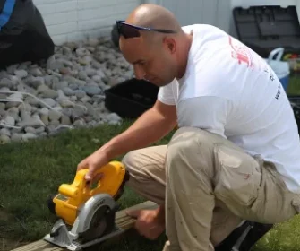 Professional handyman working on home improvement project in New Jersey