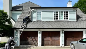 Ori Home Improvement team working on residential roofing project in New Jersey